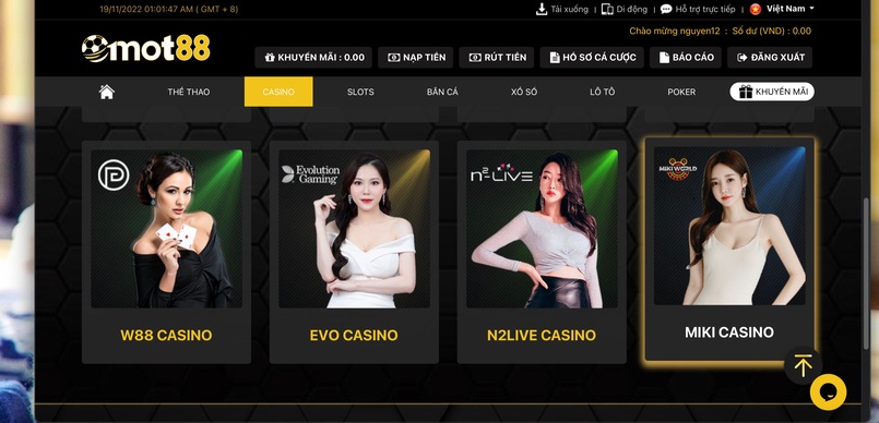 Mot88 casino và các dịch vụ cá cược chất lượng cho người chơi